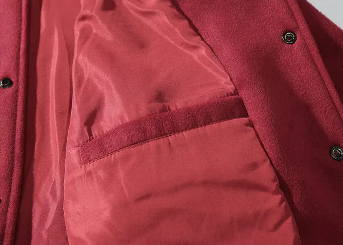 Button-up Varsity Jacket for Men with Unique Embroidery and Elastic Cuffs