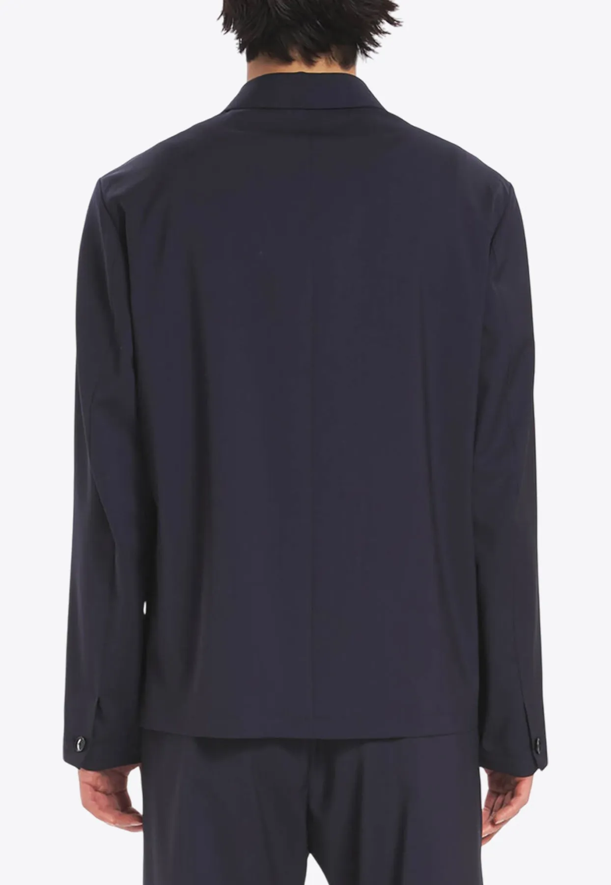 Button-Up Wool Overshirt