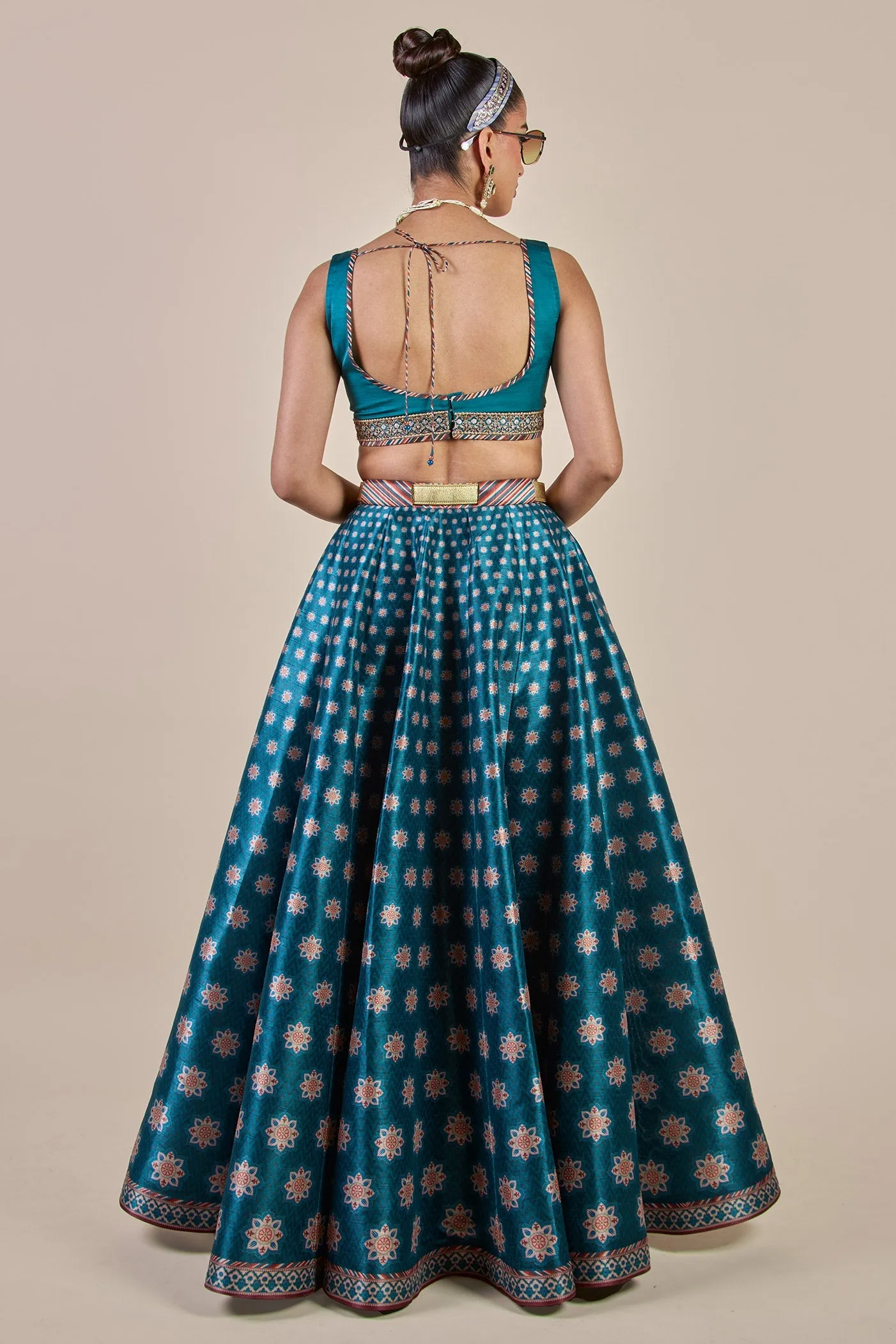 Capri Blue Skirt Set