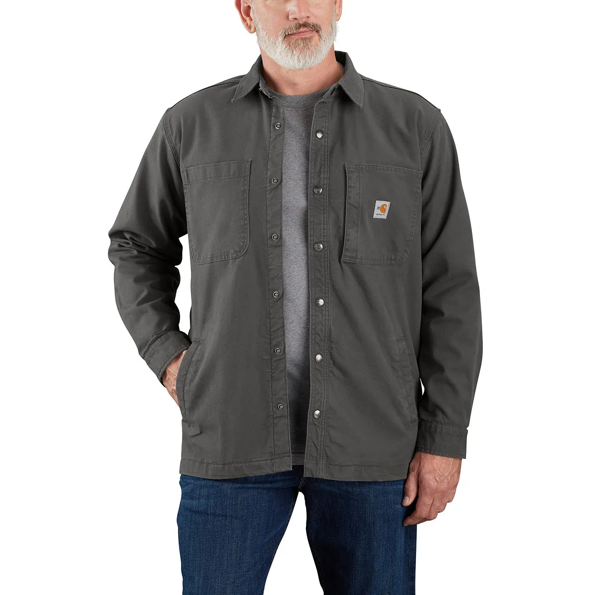 Carhartt 105978 Men's Flame Resistant Rugged Flex Canvas Shirt Jac