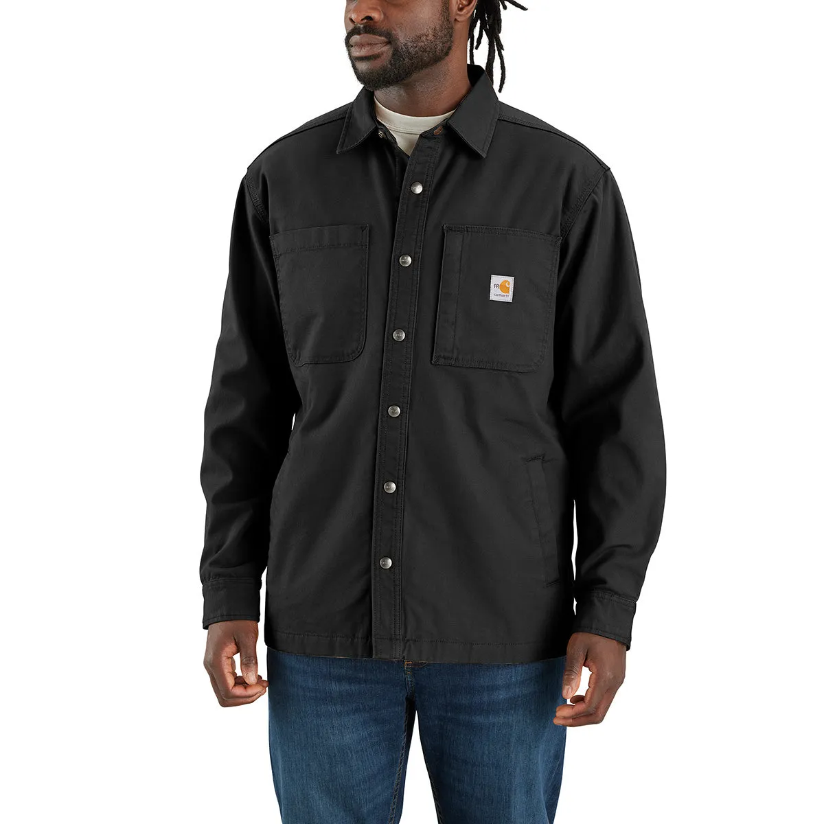 Carhartt 105978 Men's Flame Resistant Rugged Flex Canvas Shirt Jac