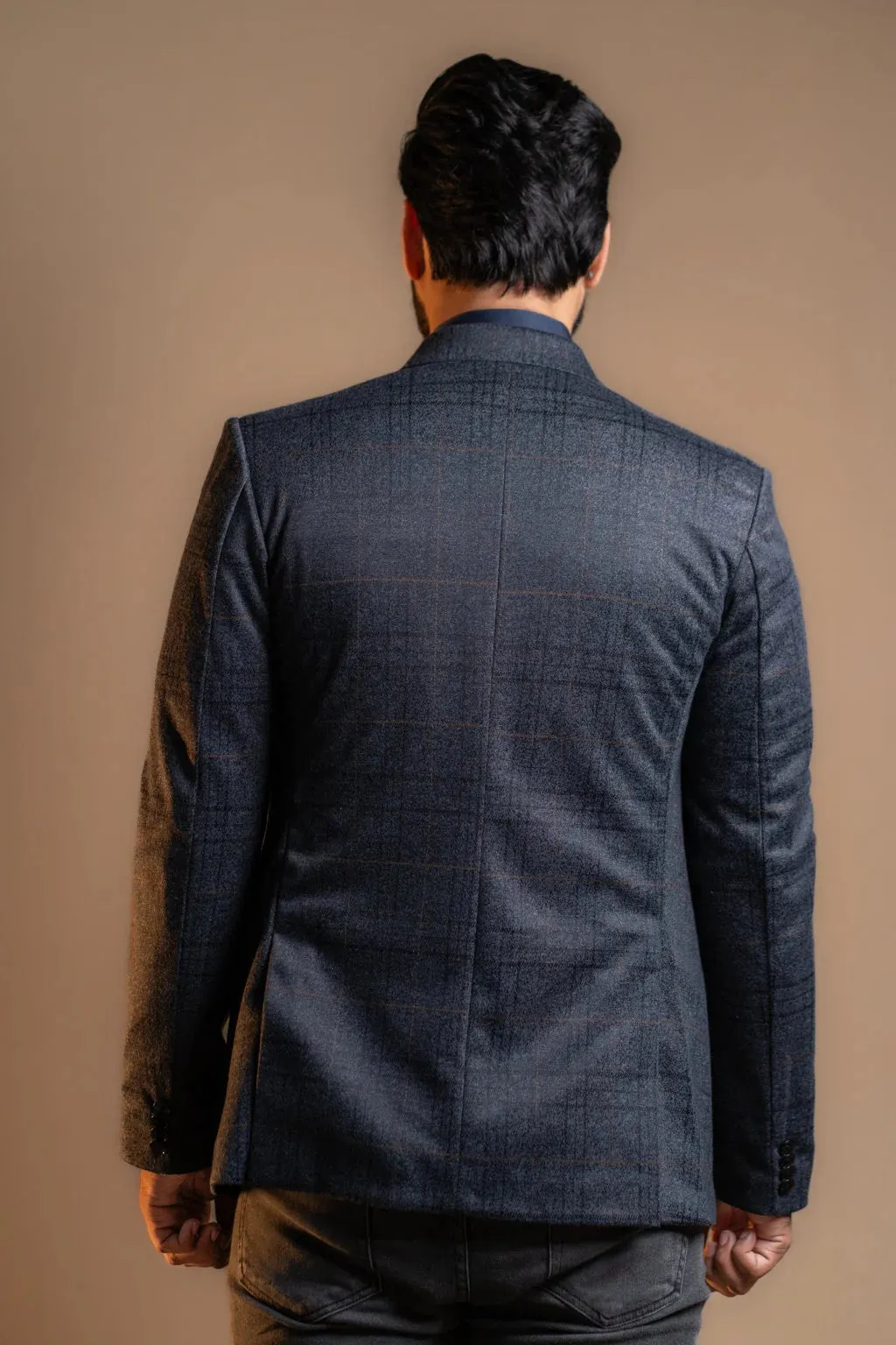 Charcoal Check Classic Blazer