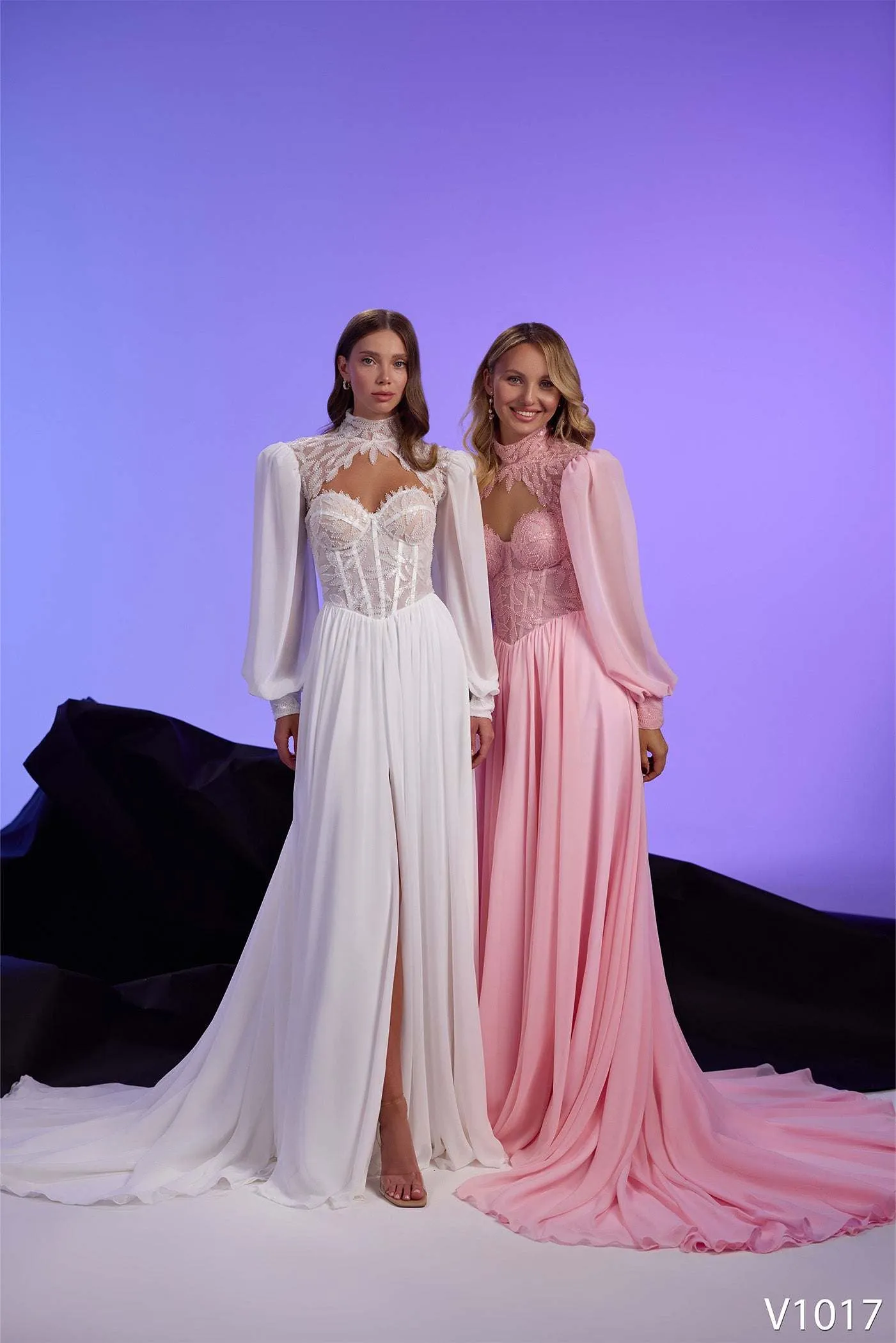 Chiffon A line formal dress | Maxi dresses evening wear | KatrinFAVOR