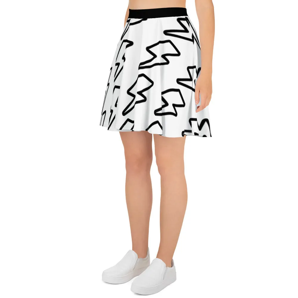 Clear Thunder Skater Skirt