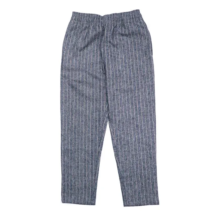 COOK MAN Chef Pants Wool mix Stripe (Light Gray)