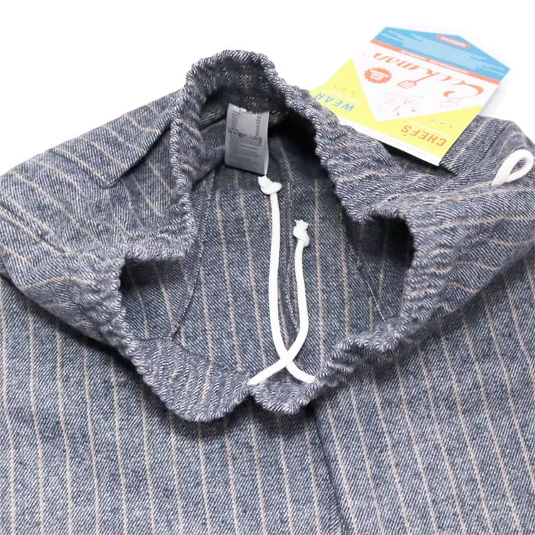 COOK MAN Chef Pants Wool mix Stripe (Light Gray)