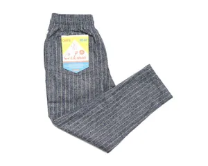 COOK MAN Chef Pants Wool mix Stripe (Light Gray)
