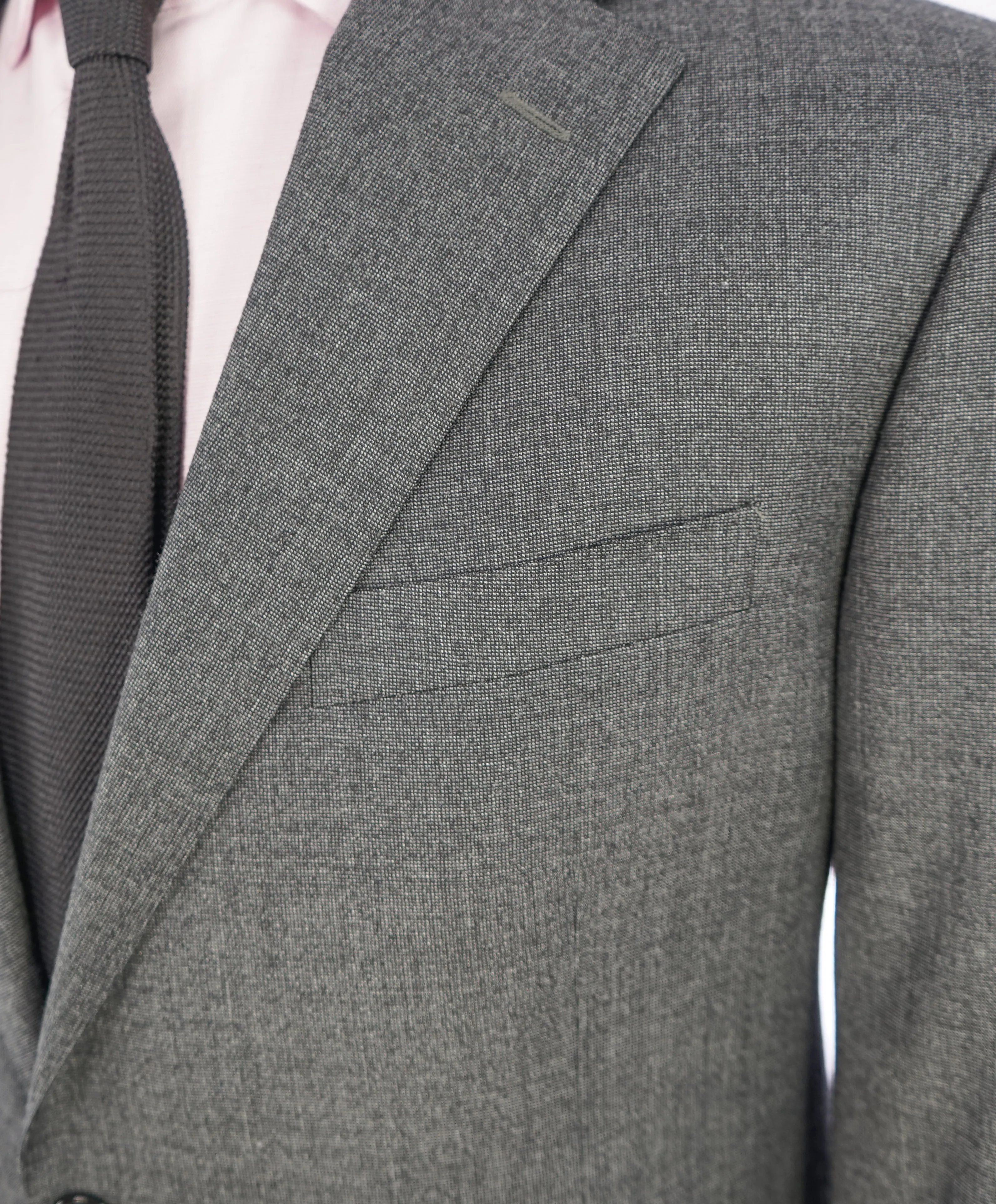 CORNELIANI - Gray "Salt n' Pepper" Super 110's Flannel 18,25 Microns Suit - 46R