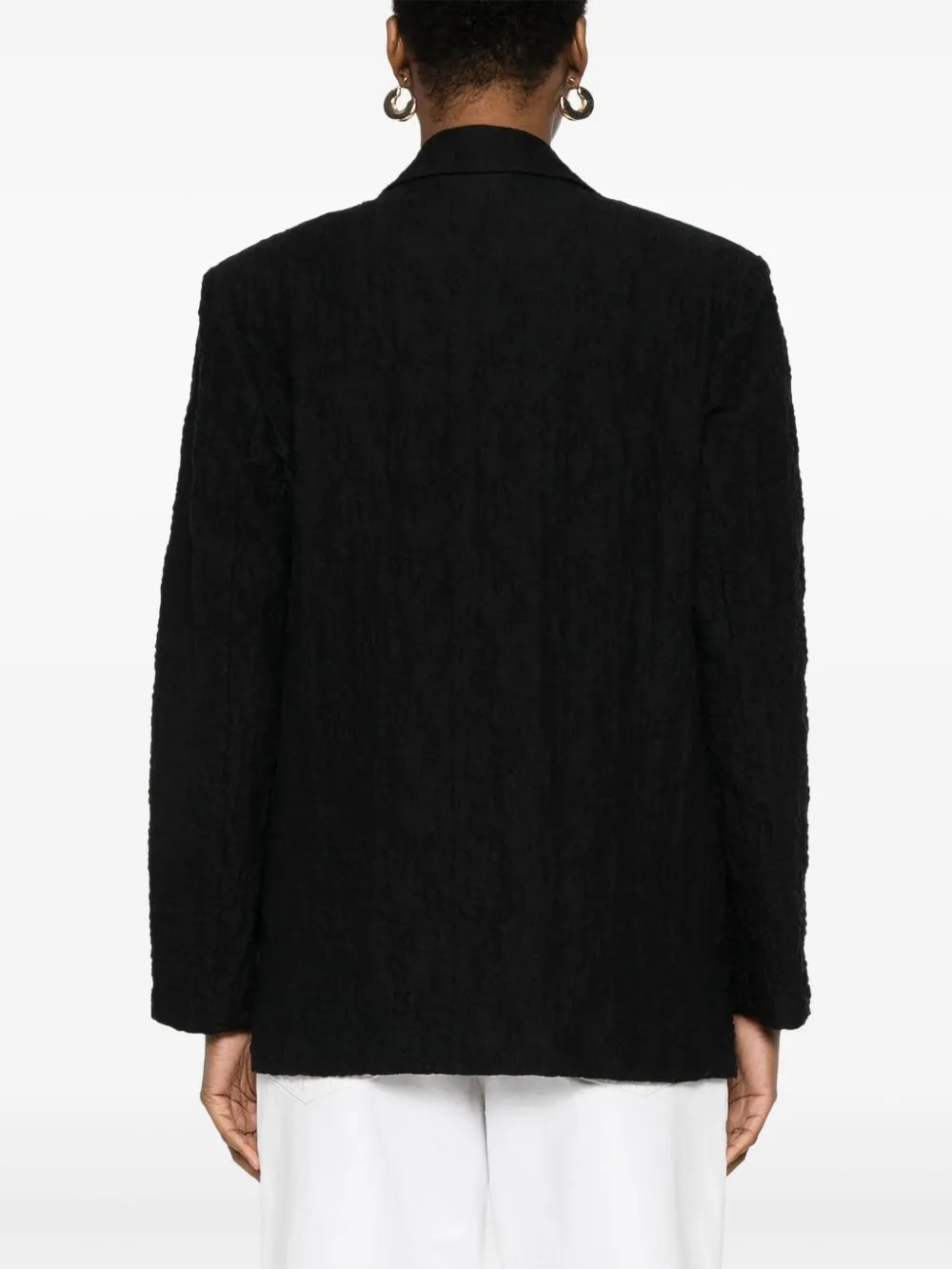 Cotton blend blazer jacket
