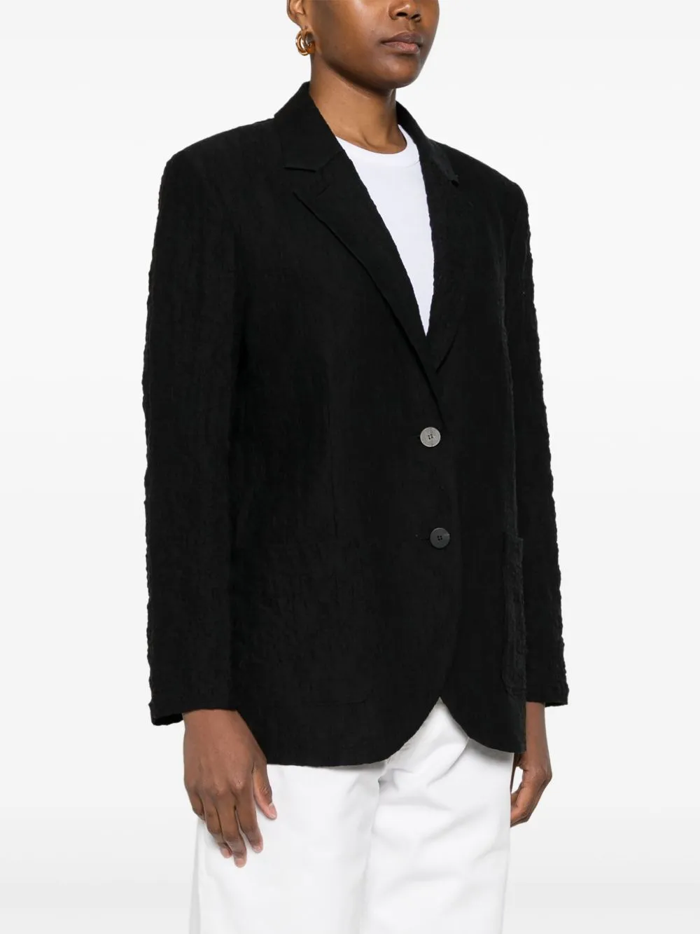 Cotton blend blazer jacket