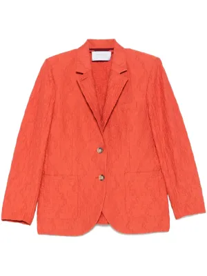 Cotton blend blazer jacket