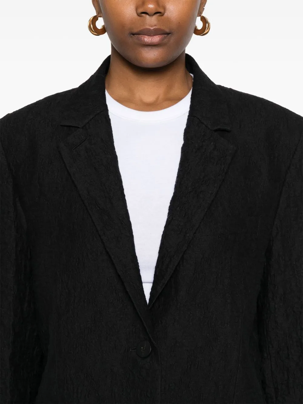 Cotton blend blazer jacket