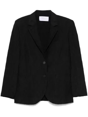 Cotton blend blazer jacket