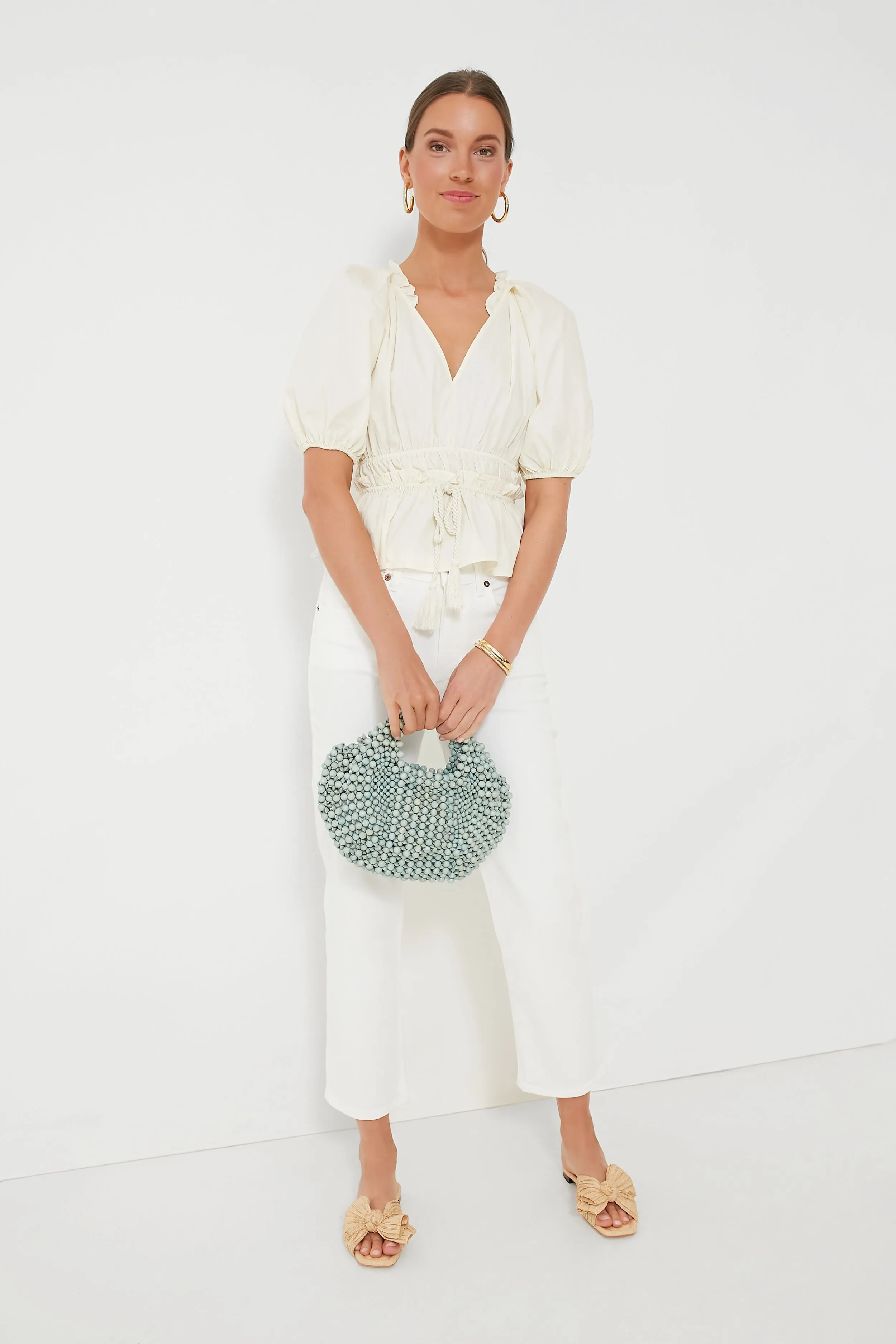 Cream Puff Sleeve Top