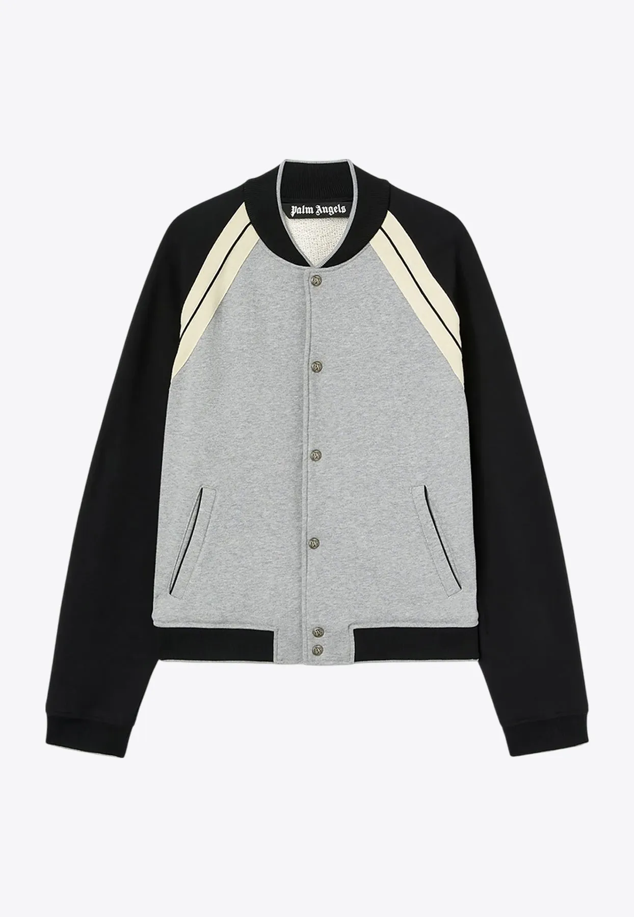 Curved Logo Varsity Bomber Jacket