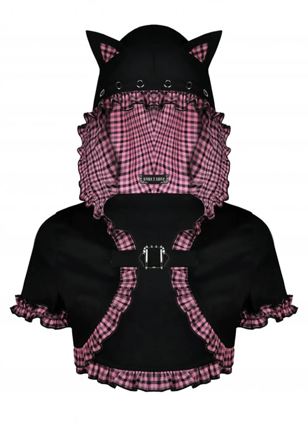 Dark In Love Kitty Cat Ear Hoodie Black