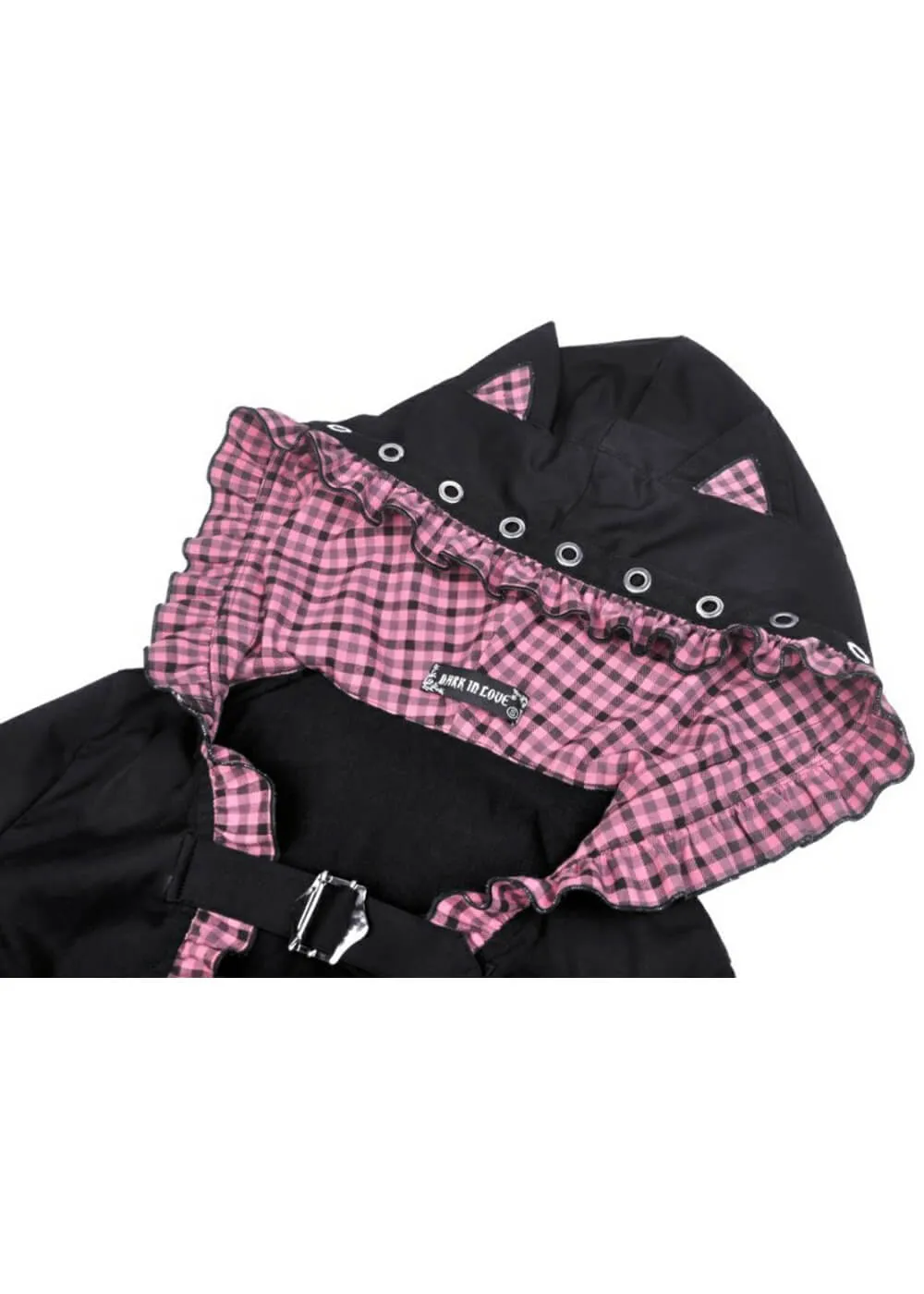 Dark In Love Kitty Cat Ear Hoodie Black