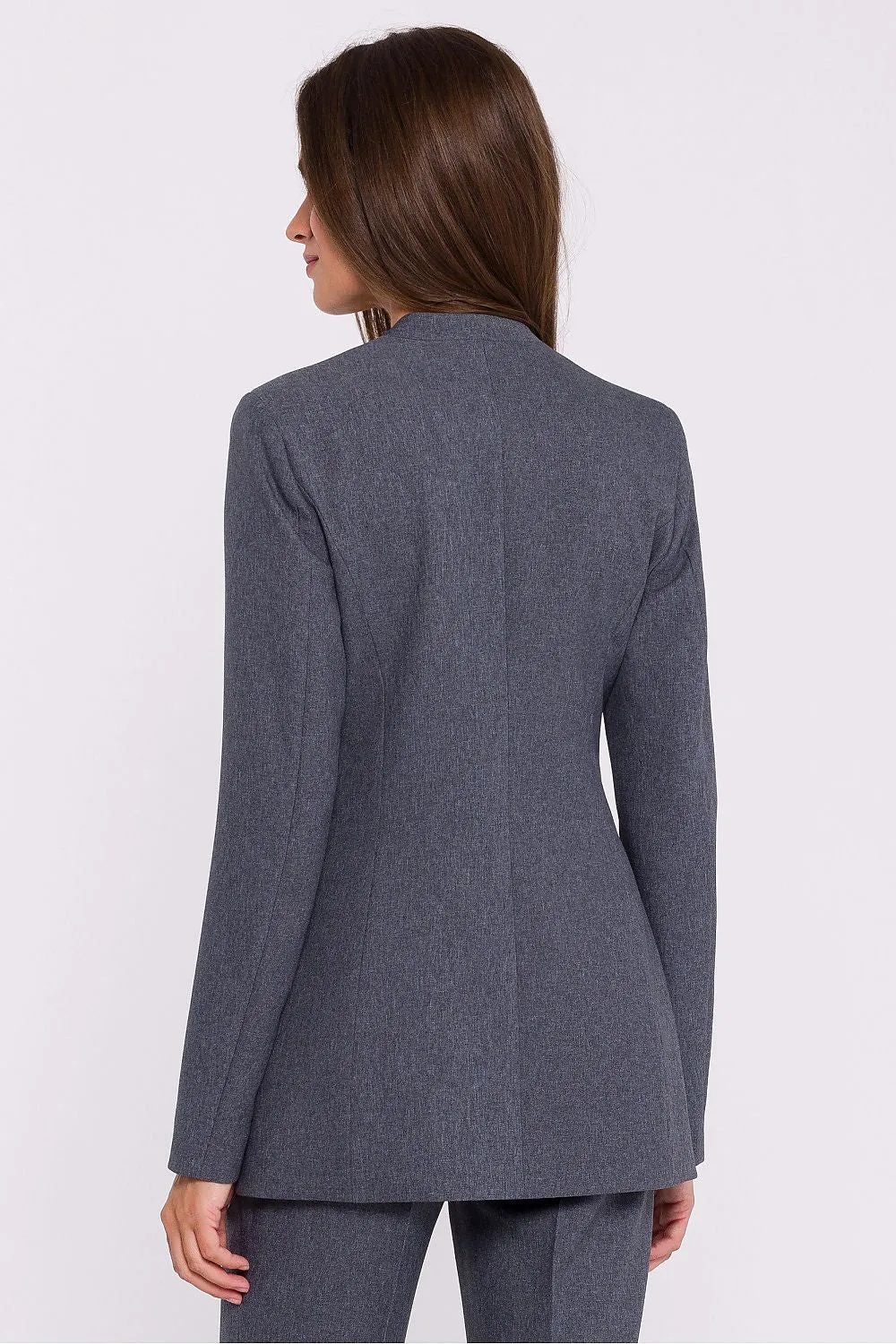 Decorative Flower Slim-Fit Jacket