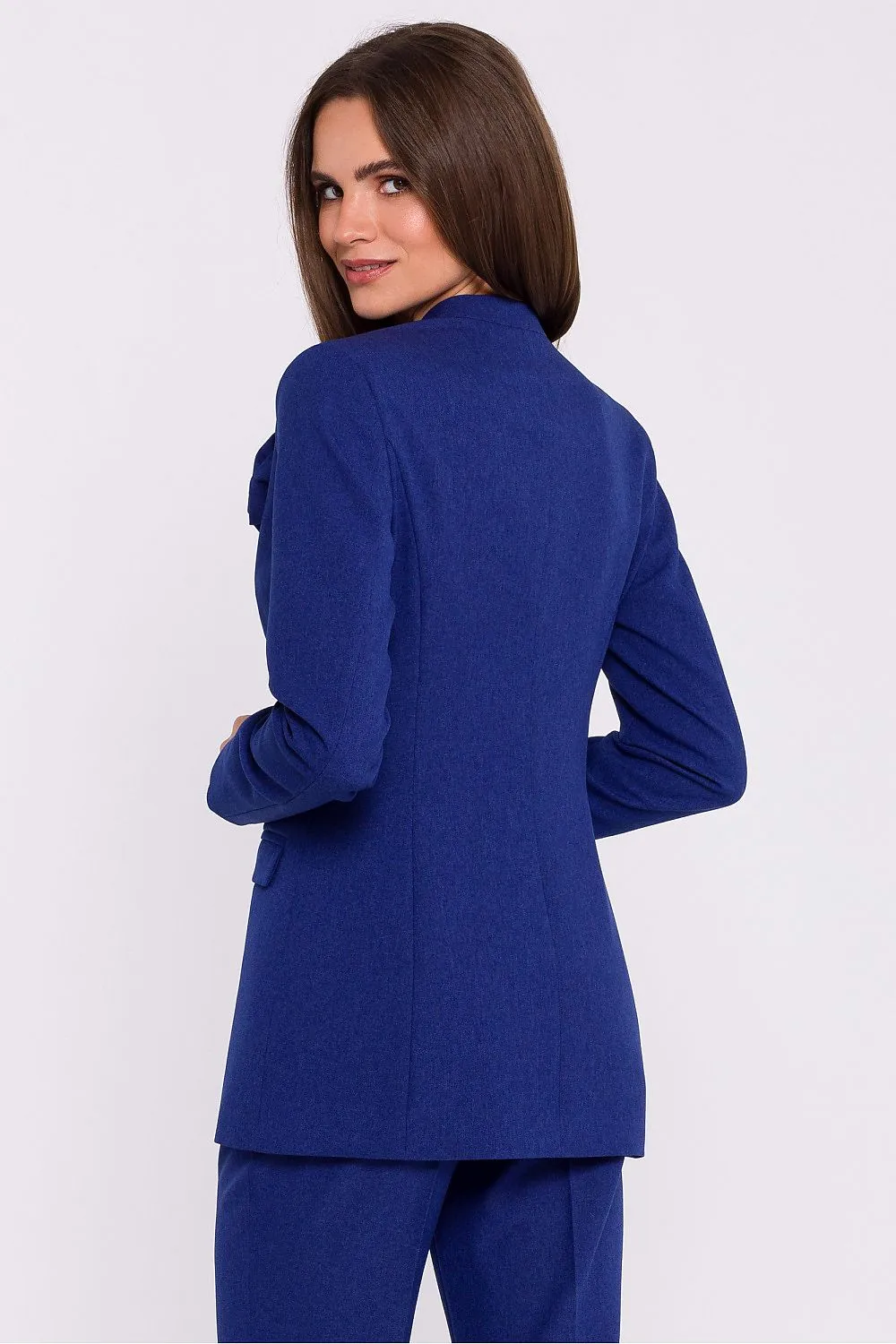 Decorative Flower Slim-Fit Jacket