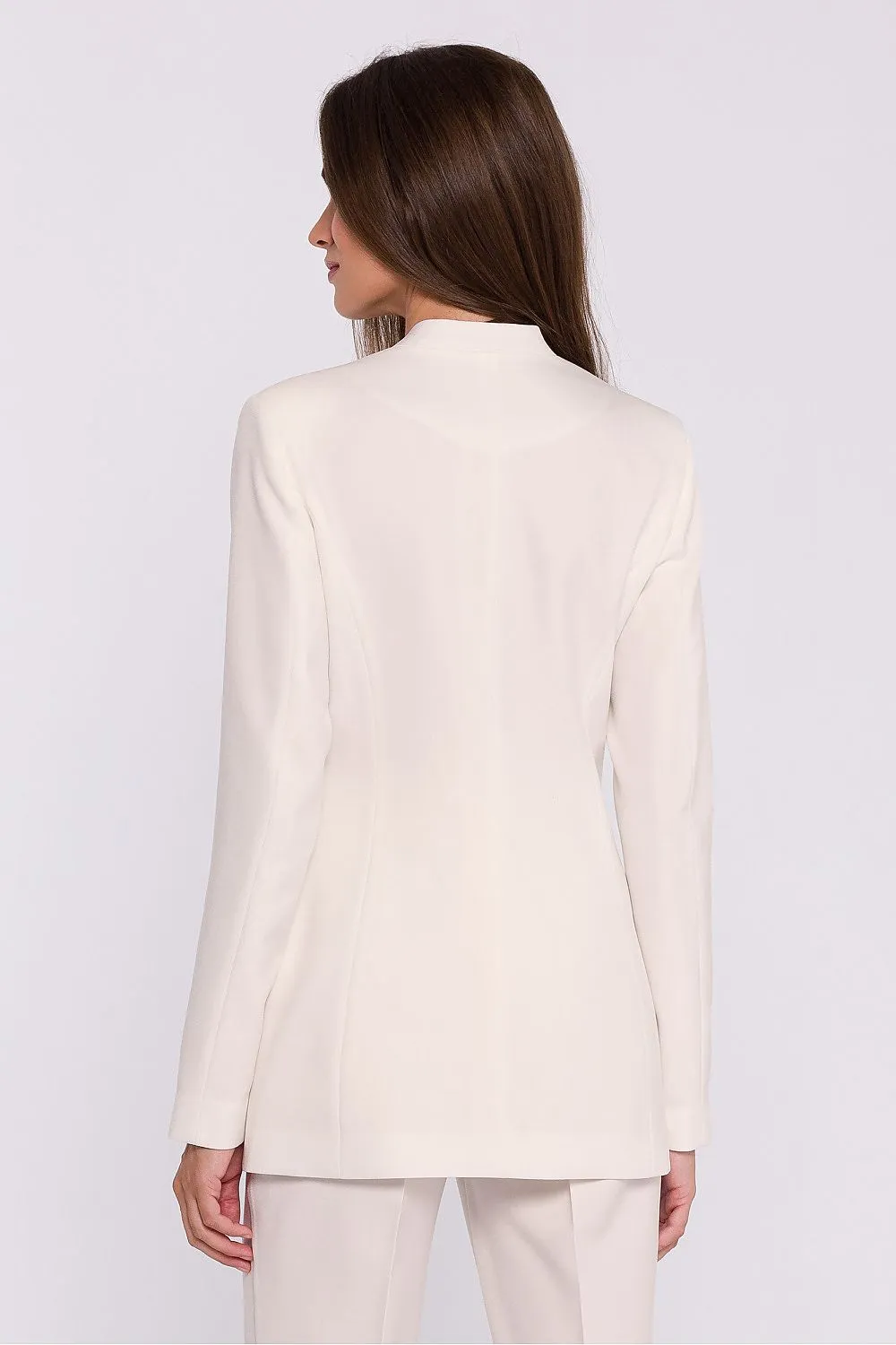 Decorative Flower Slim-Fit Jacket