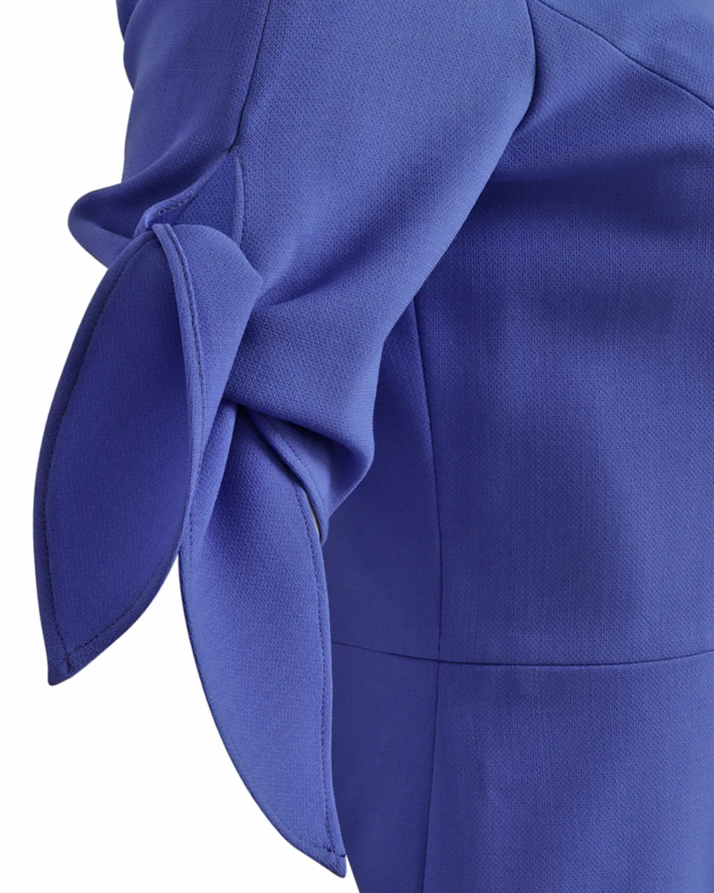 Delphinium Tie Sleeve Midi Dress