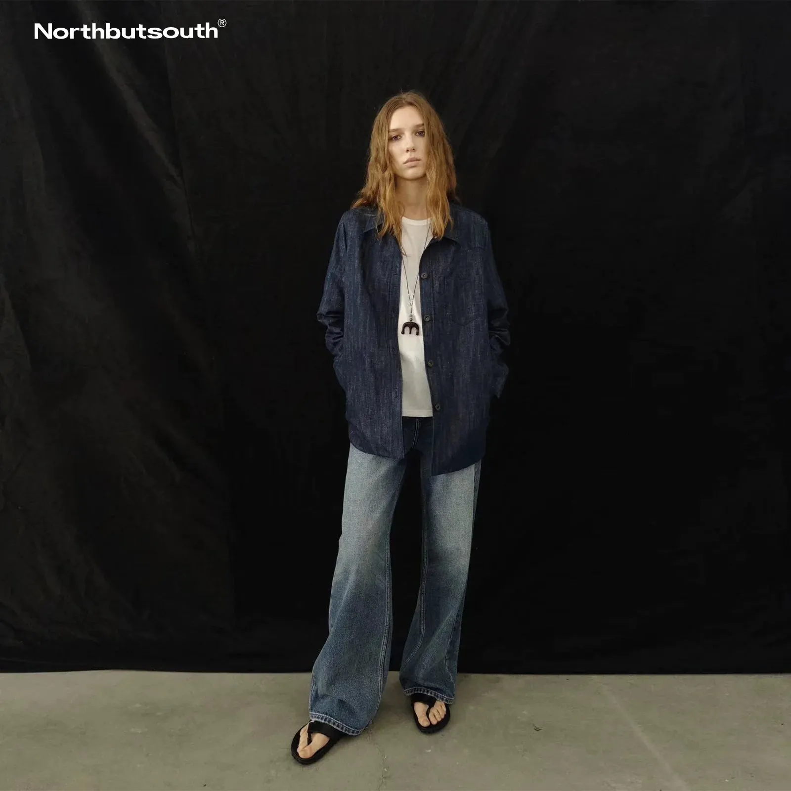 Denim Button-Up Jacket
