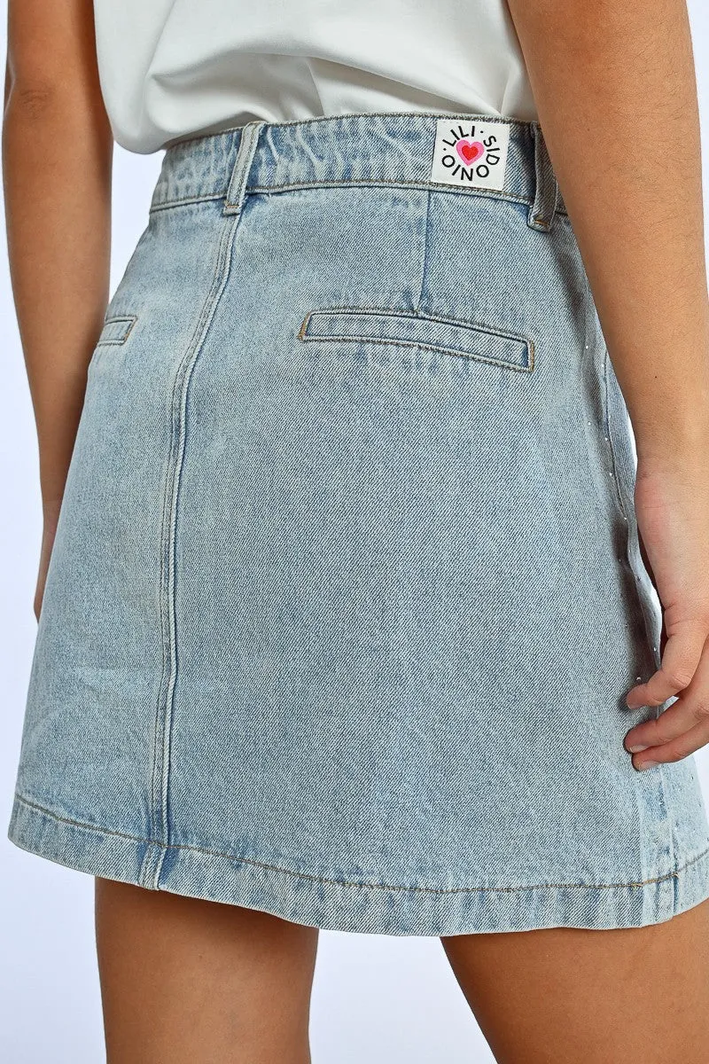DENIM MINI SKIRT