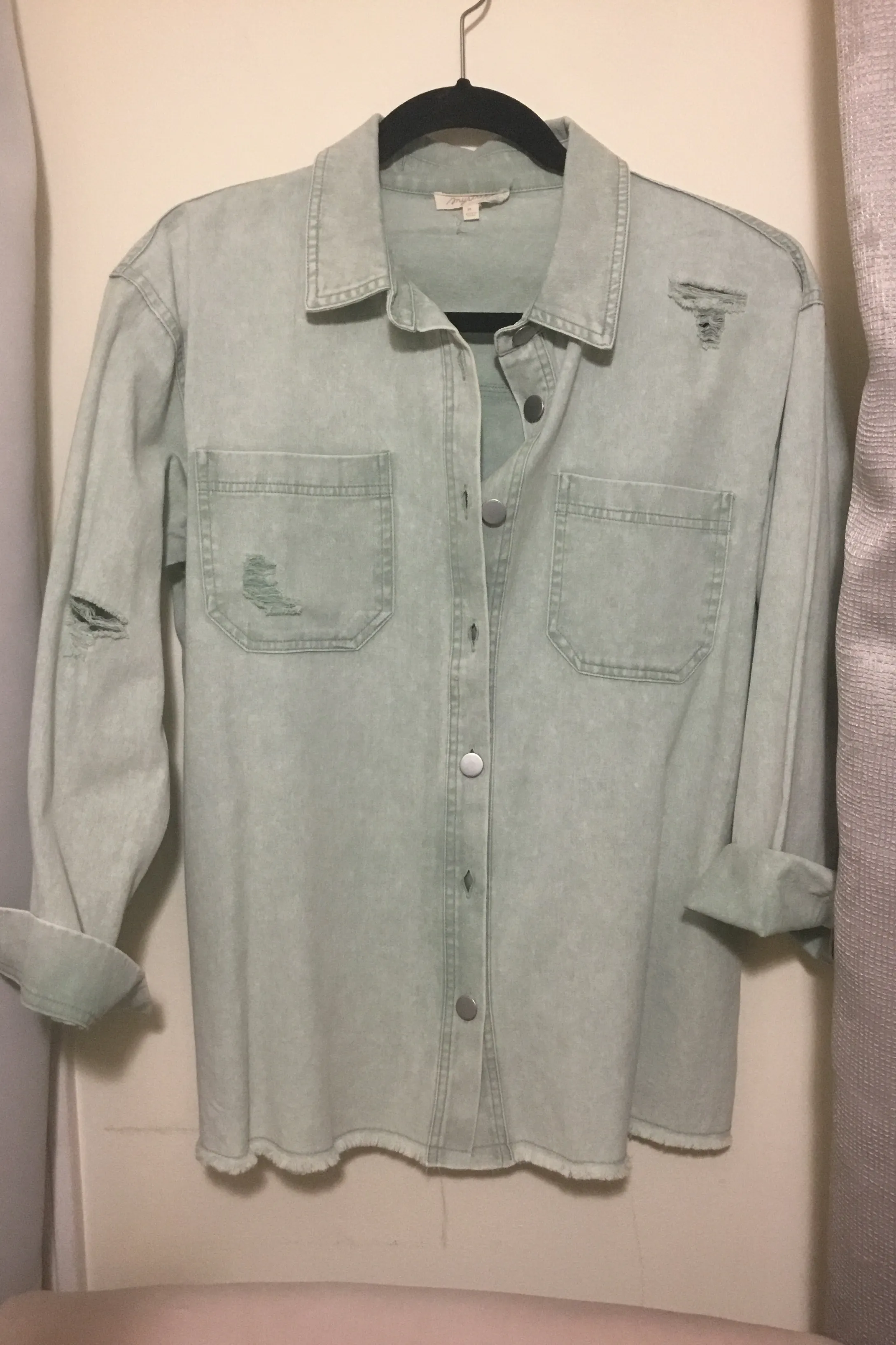 Distressed Shirt Jackets