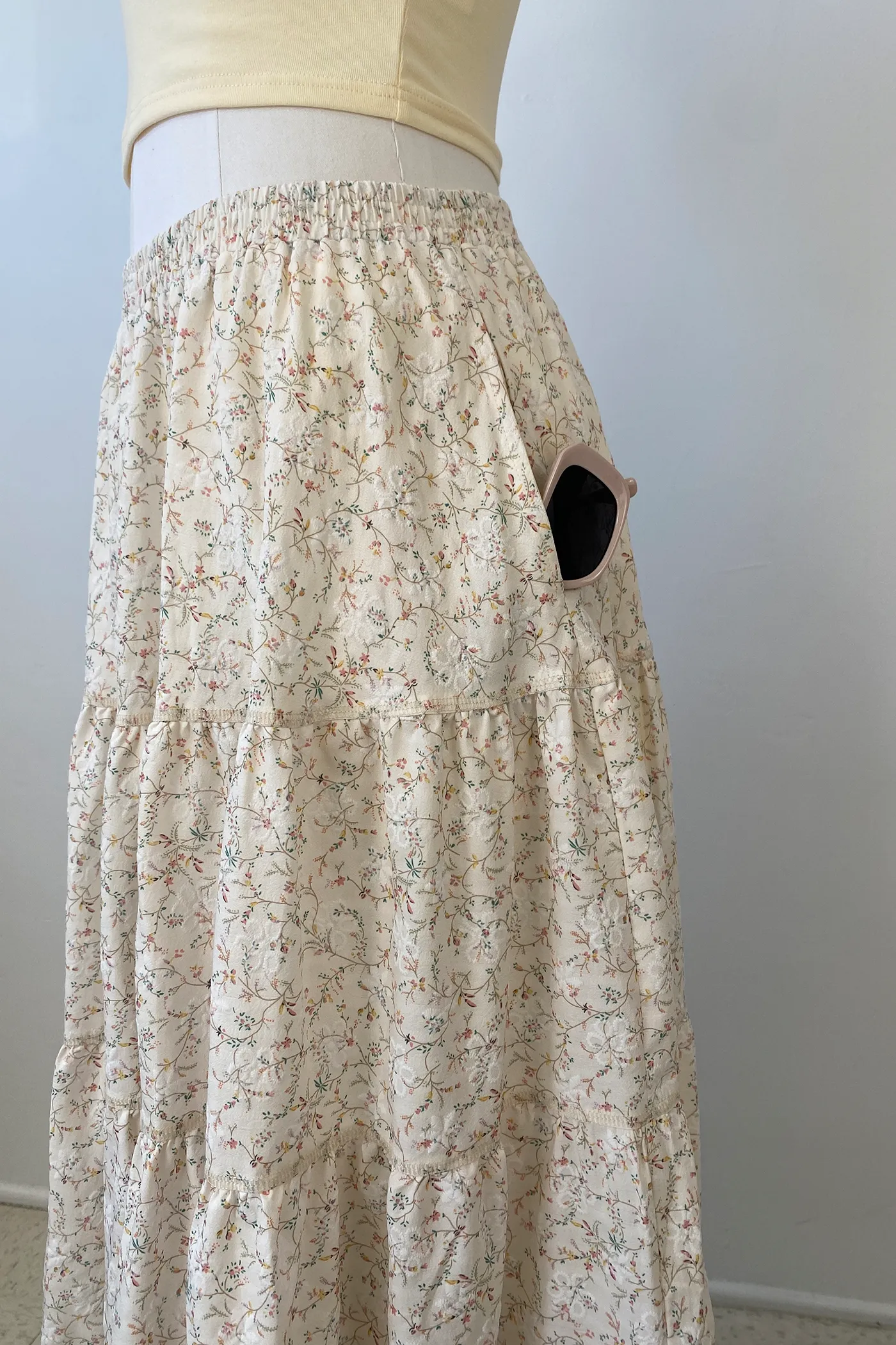Ditsy Floal Maxi Skirt