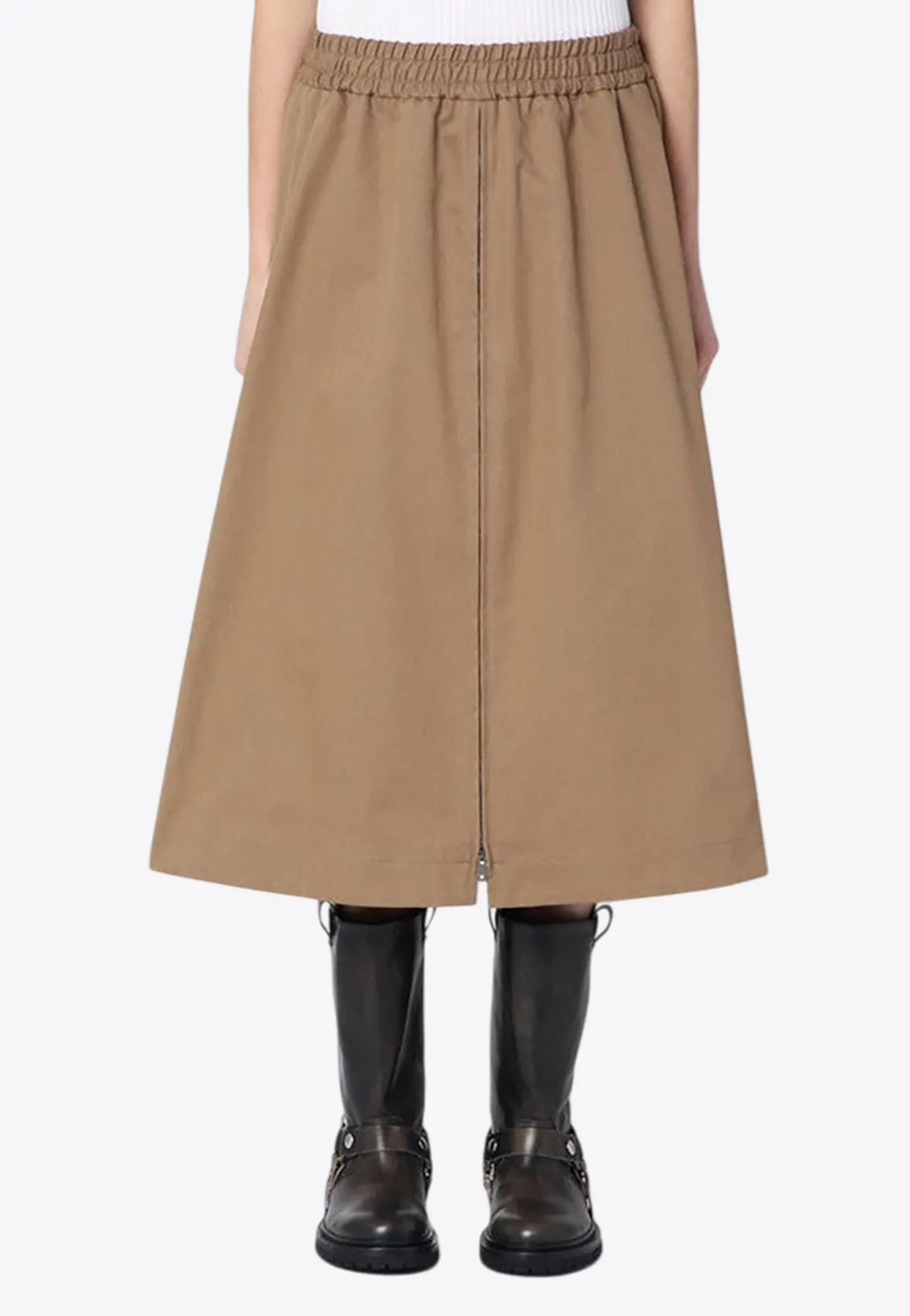 Double Star Logo Flared Skirt