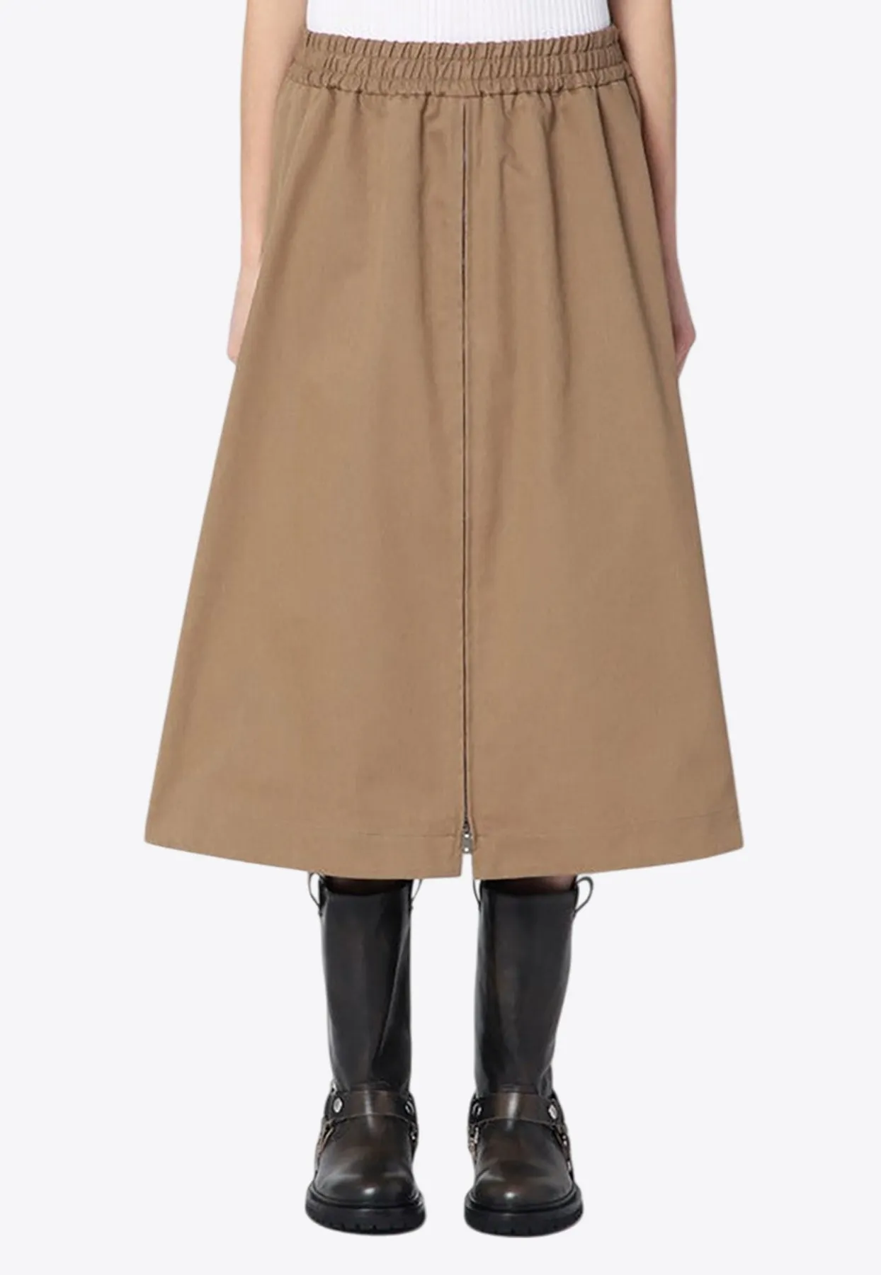 Double Star Logo Flared Skirt