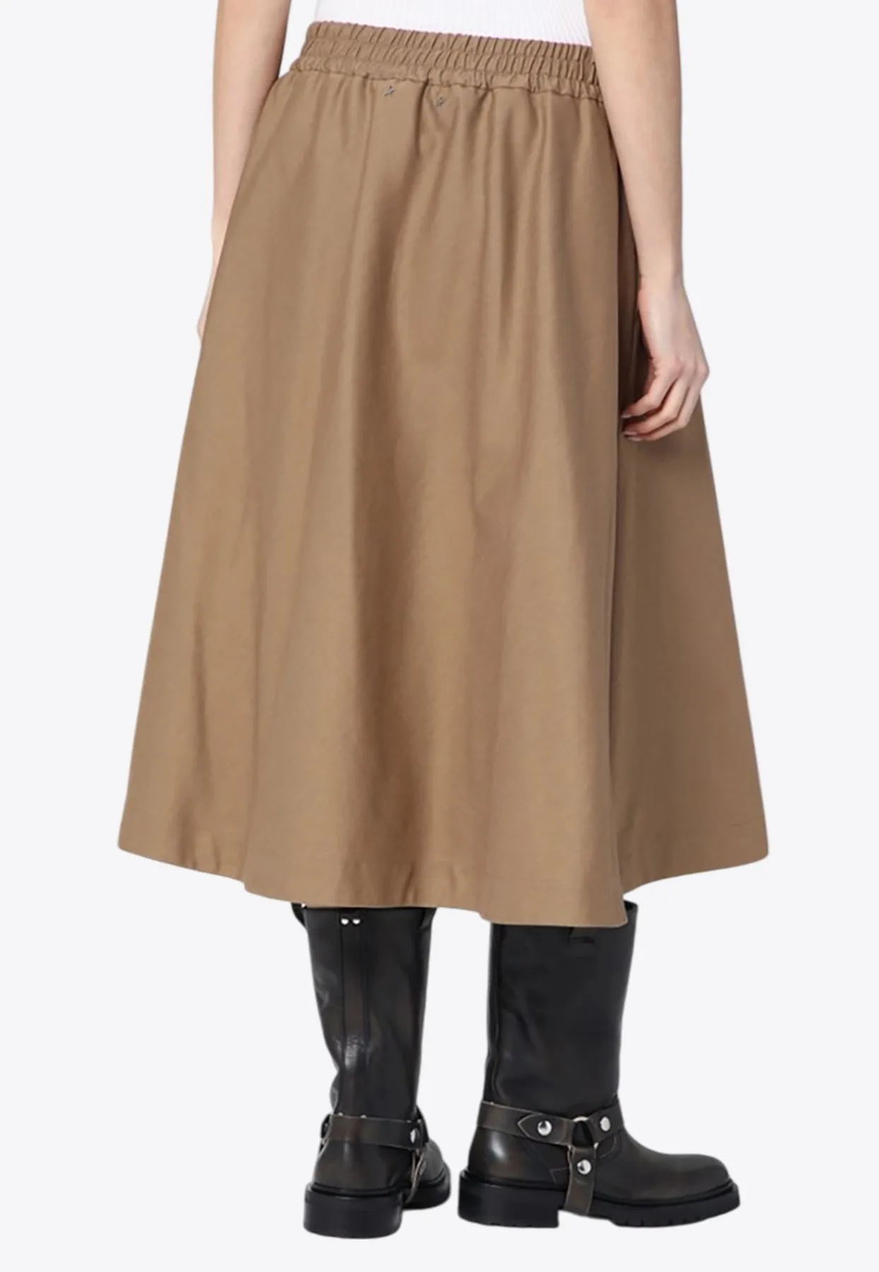 Double Star Logo Flared Skirt