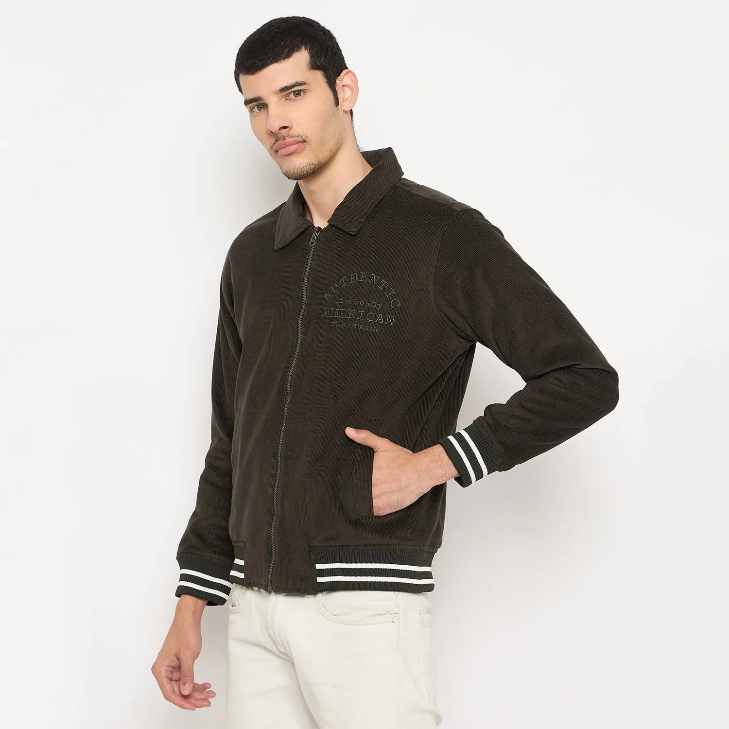 Duke Stardust Men Full Sleeve Reversible Jacket (SDZ3148)