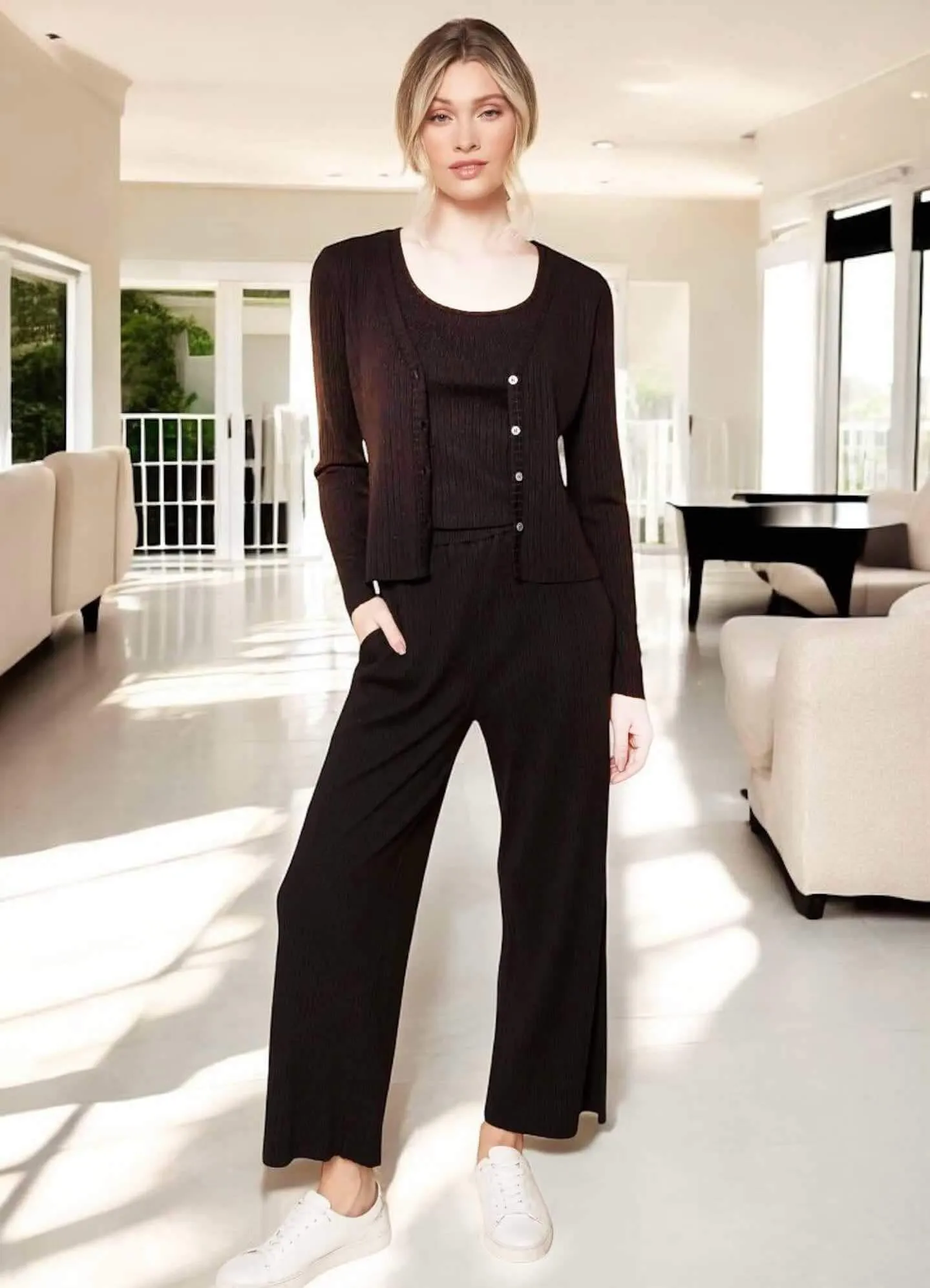 EASY LIVING RIBBED PANTS- Sugarlips