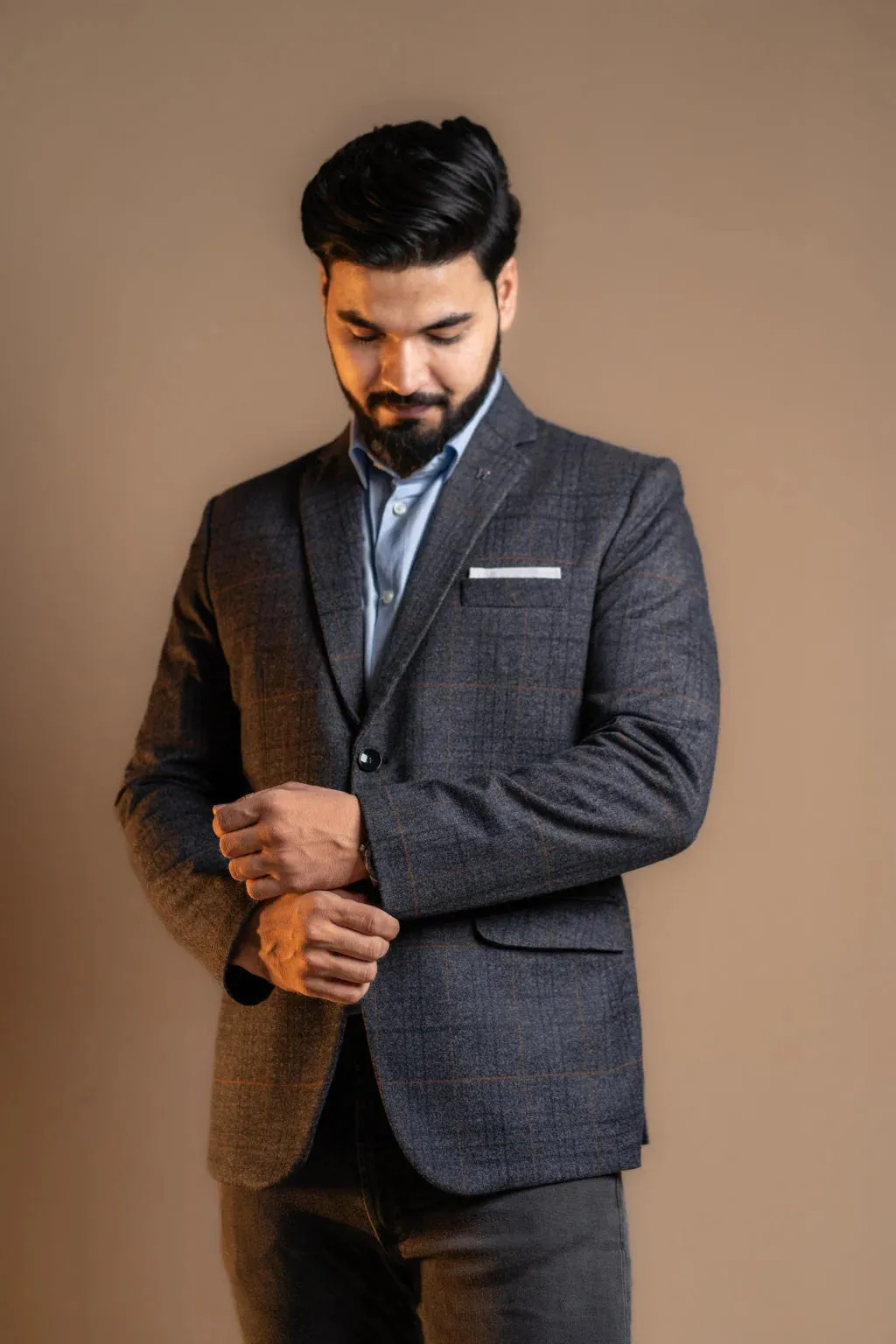 Ebony Check Classic Blazer