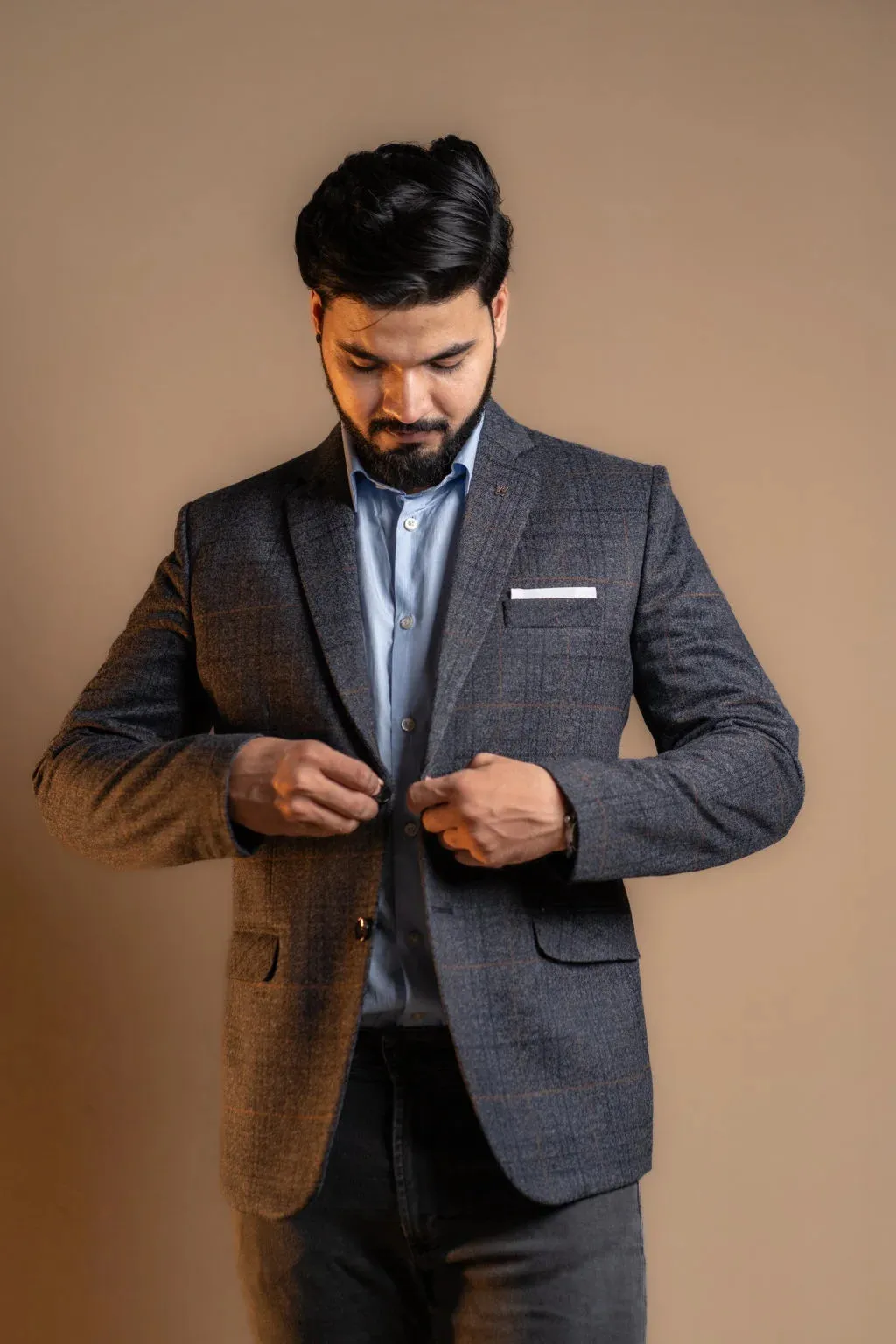 Ebony Check Classic Blazer