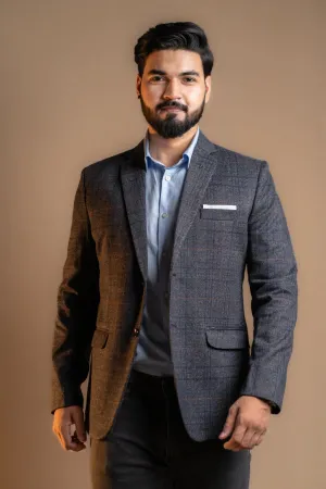 Ebony Check Classic Blazer