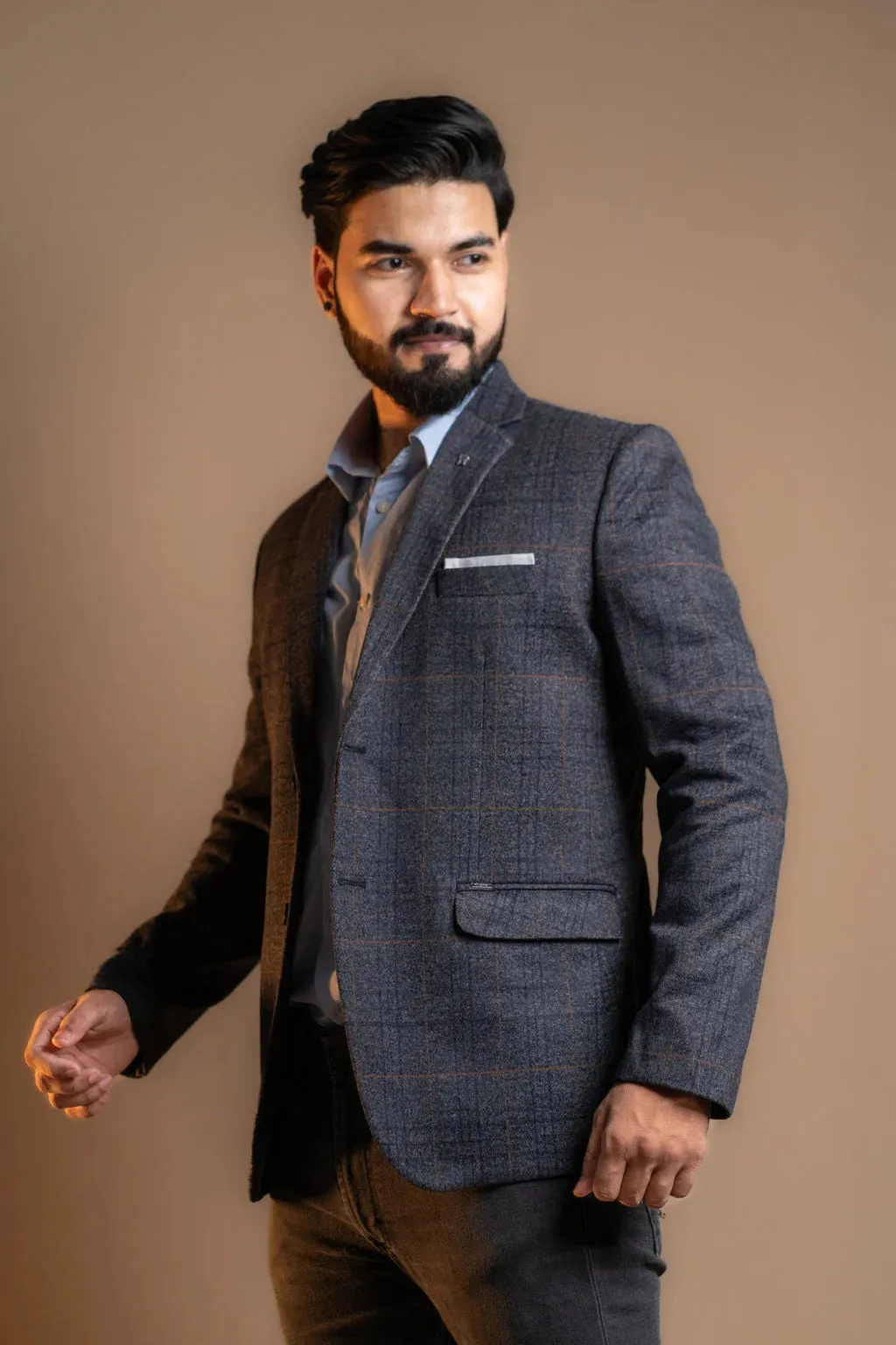 Ebony Check Classic Blazer