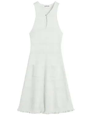 Ecru Sleeveless Knit Dress