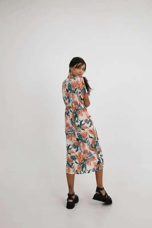 Edith Dress - Peach Iced Tea