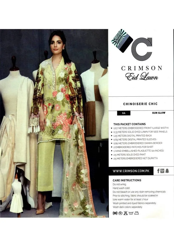 Eid dresses 2017 lawn dress by crimson Model#Eid 276