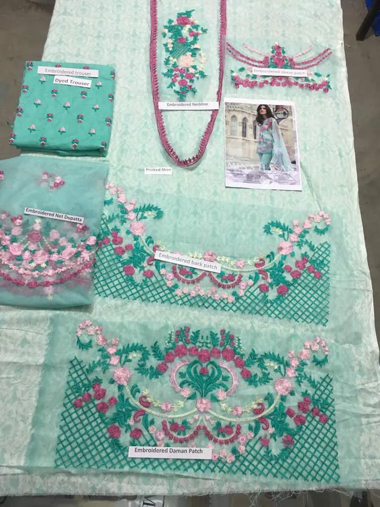 Eid dresses 2017 lawn dress by Mina Hassan Model# Eid 244