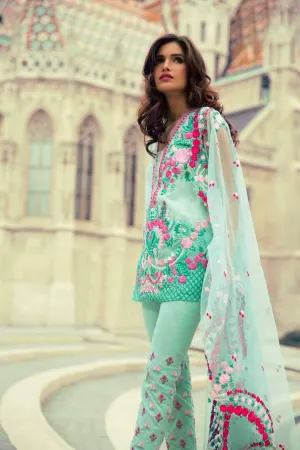 Eid dresses 2017 lawn dress by Mina Hassan Model# Eid 244