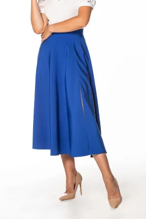 Elegant Slit Mid-Calf Skirt