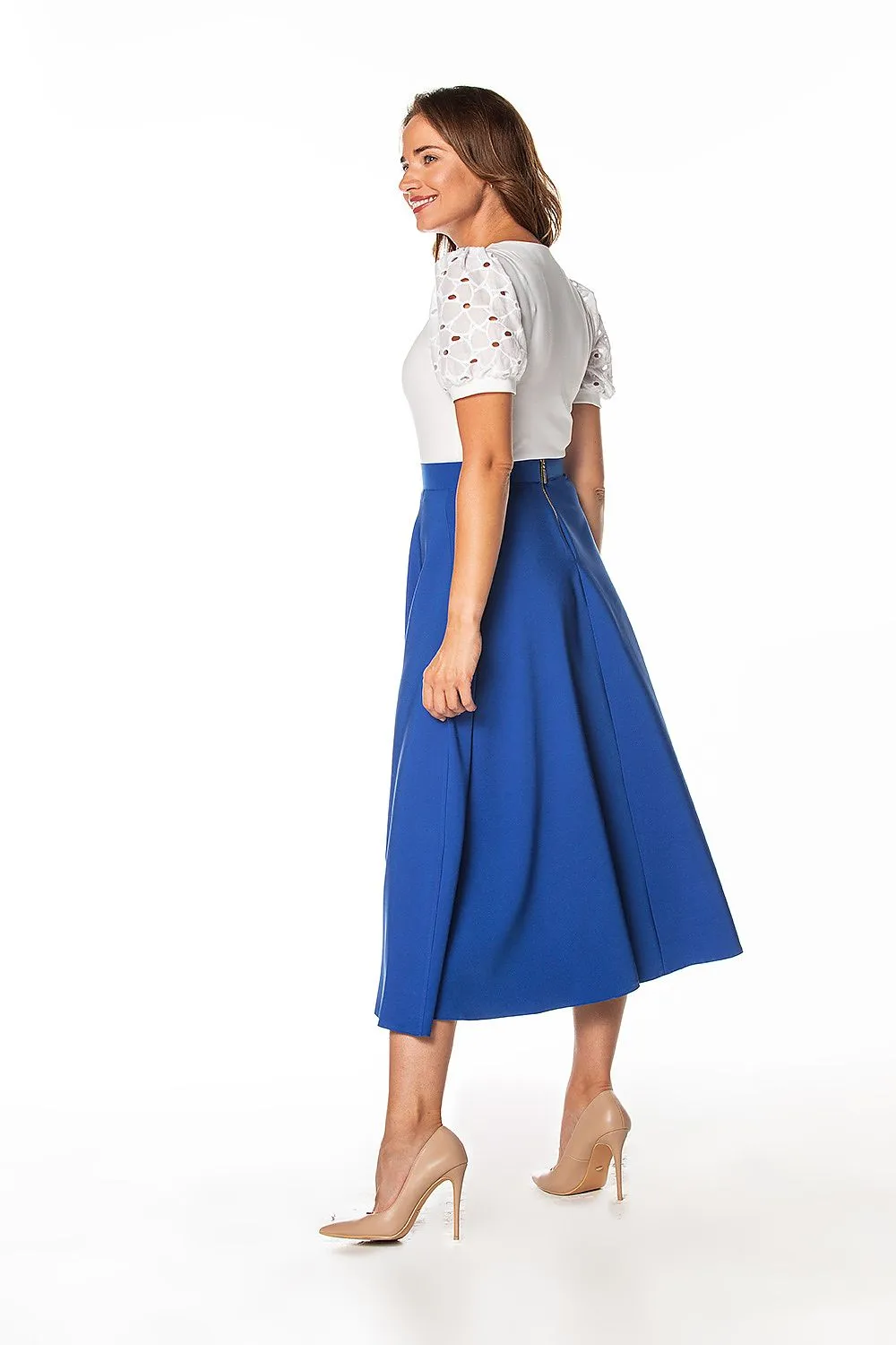 Elegant Slit Mid-Calf Skirt