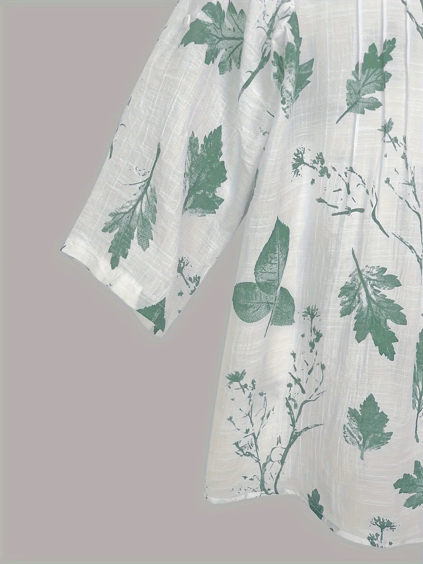 Elena™  | Floral Pleated V-Neck Blouse
