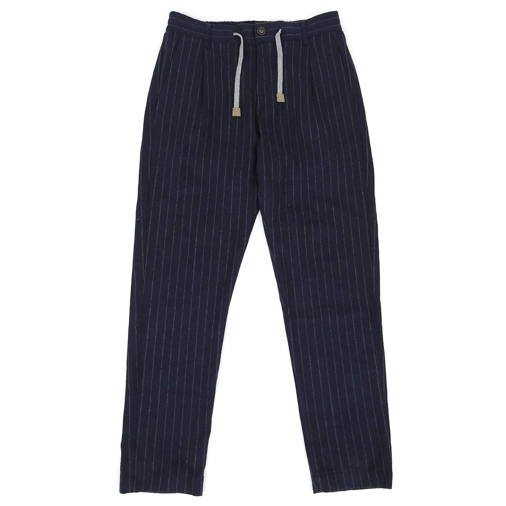 Eleventy Striped Wool Pants Size