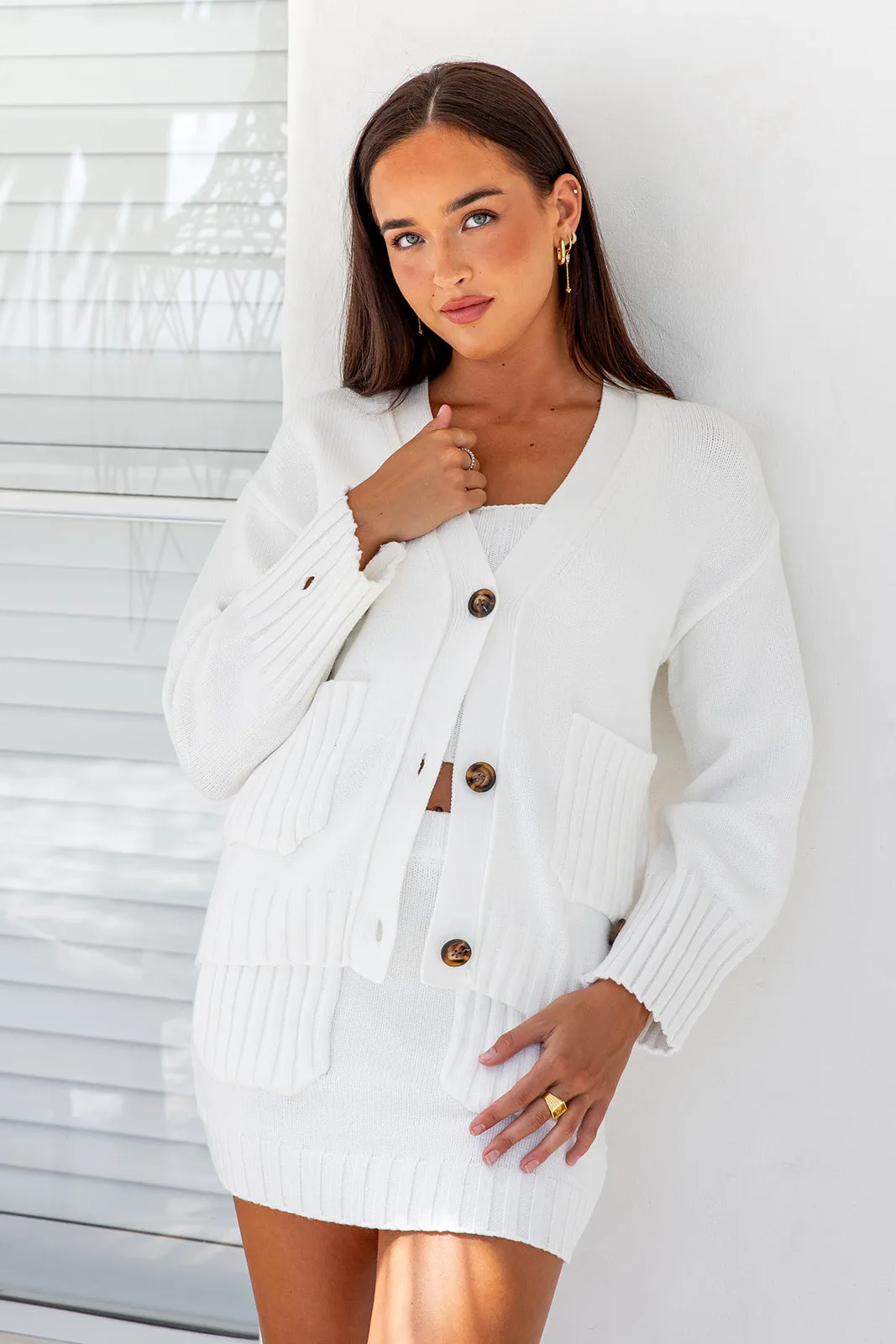 Ellington Top and Skirt Set - White
