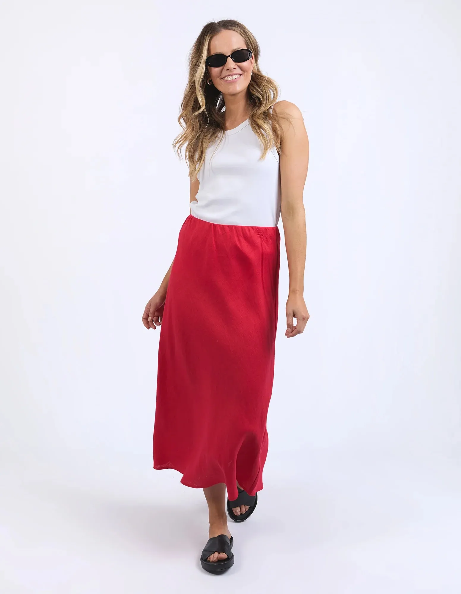 Elm Eleni Skirt | Bittersweet Red