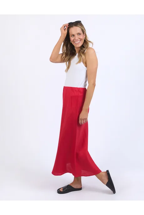 Elm Eleni Skirt | Bittersweet Red